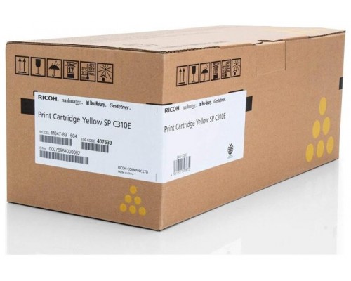 RICOH SPC 310/311/312/231SF/232SF/242DN/320DN/340DN/342DN Toner Amarillo 2500-2595 RICOH SPC 310/311/312/231SF/232SF/242DN/320DN/340DN/342DN Toner Amarillo 2500
